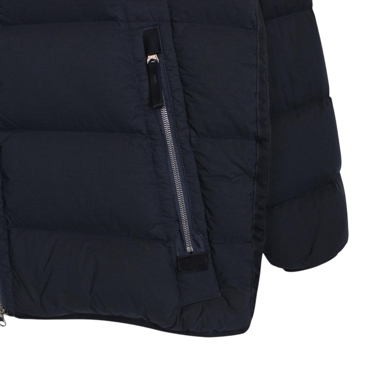 Stone Island AW 2023 Navy Blue Seamless Tunnel Nylon Down-TC Jacket