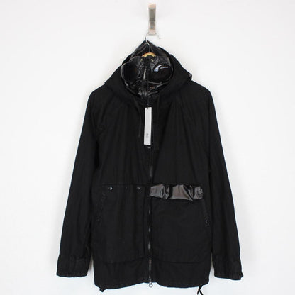 CP Company Black 50 Fili Gum Mixed Full Zip Hooded Explorer Goggle Jacket
