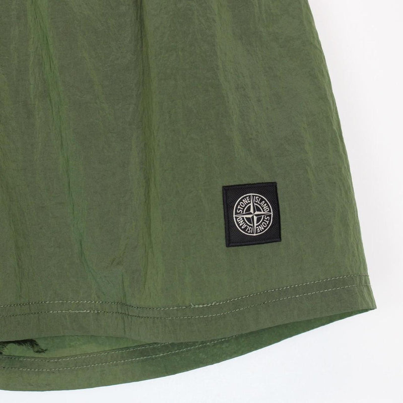 Stone Island Green Nylon Metal Swim Shorts