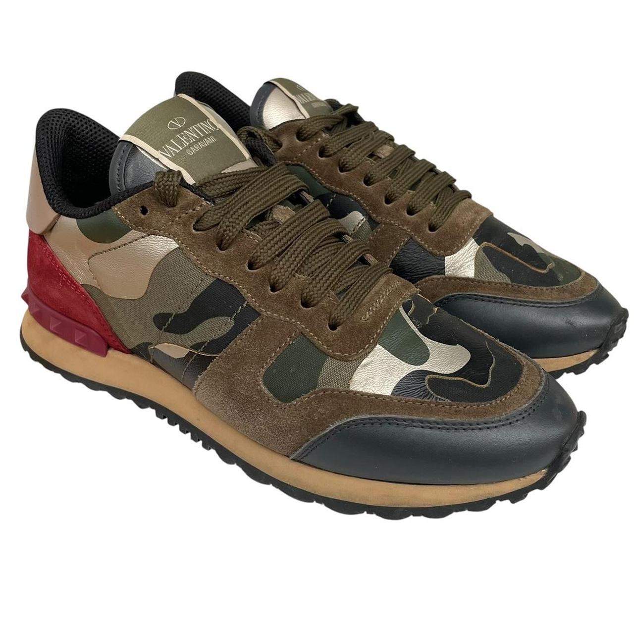 Valentino Garavani Rockrunner Green Camouflage Trainers