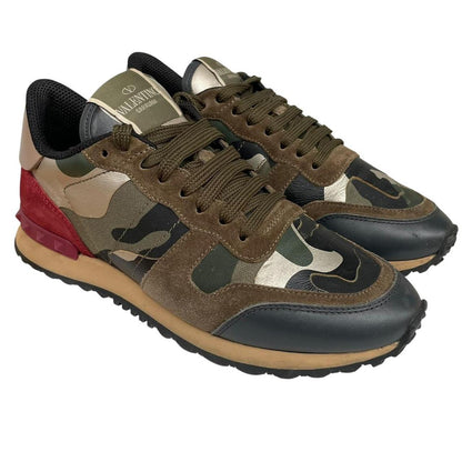Valentino Garavani Rockrunner Green Camouflage Trainers