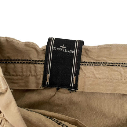 Vintage Stone Island SS 2008 Beige Straight Leg Fit Cotton Trousers