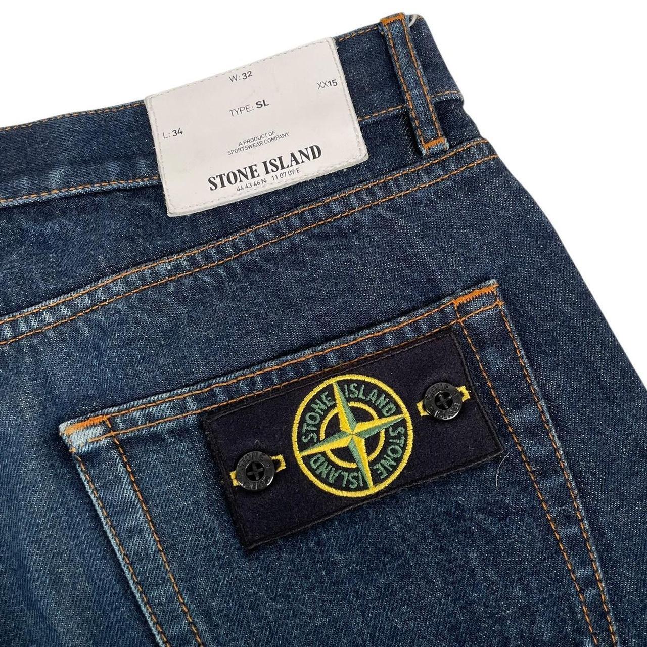 Stone Island AW 2018 Navy Blue Slim Fit Denim Jeans