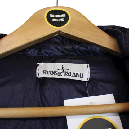 Stone Island AW 2014 Navy Blue Garment Dyed Down 26 GR x SQM_N Puffer Jacket