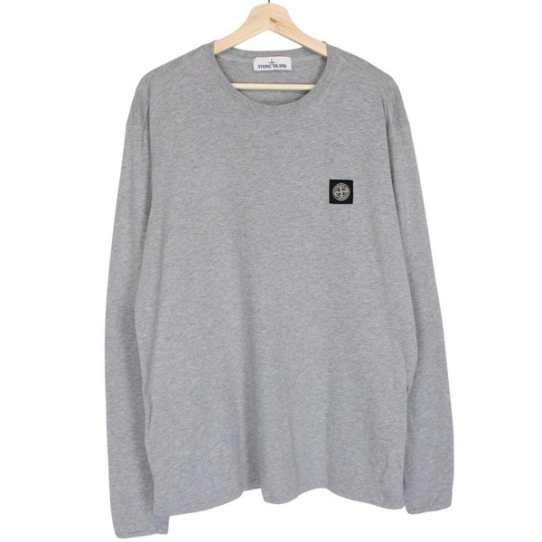 Stone Island SS 2017 Grey Long Sleeve Compass T-Shirt