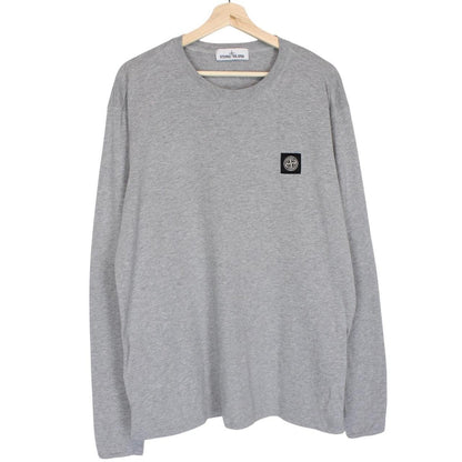 Stone Island SS 2017 Grey Long Sleeve Compass T-Shirt