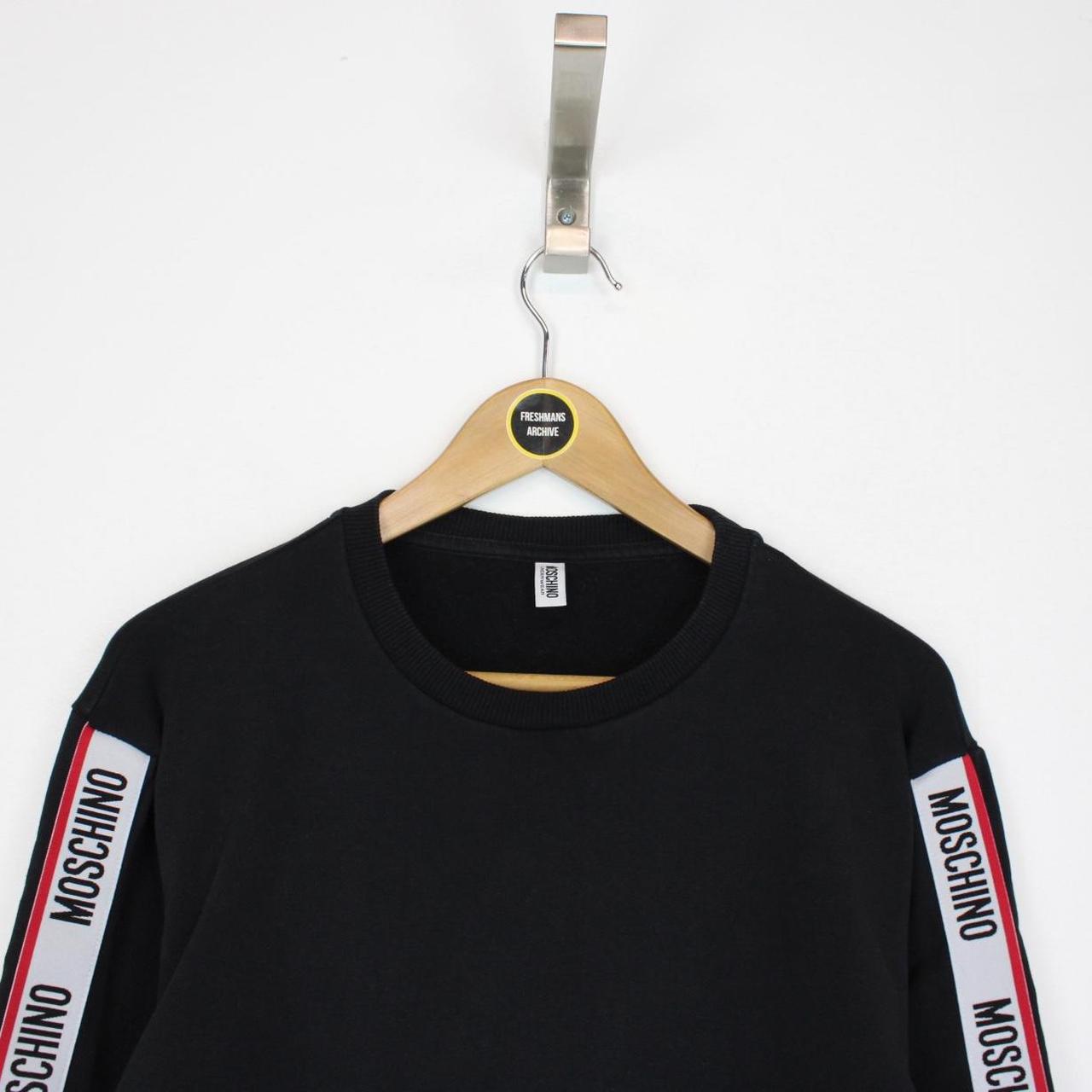 Moschino Underwear Black Tape Logo Arm Sweatshirt Jumper