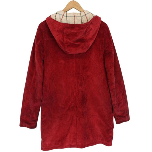 Vintage Thomas Burberry Red Corduroy Duffle Coat