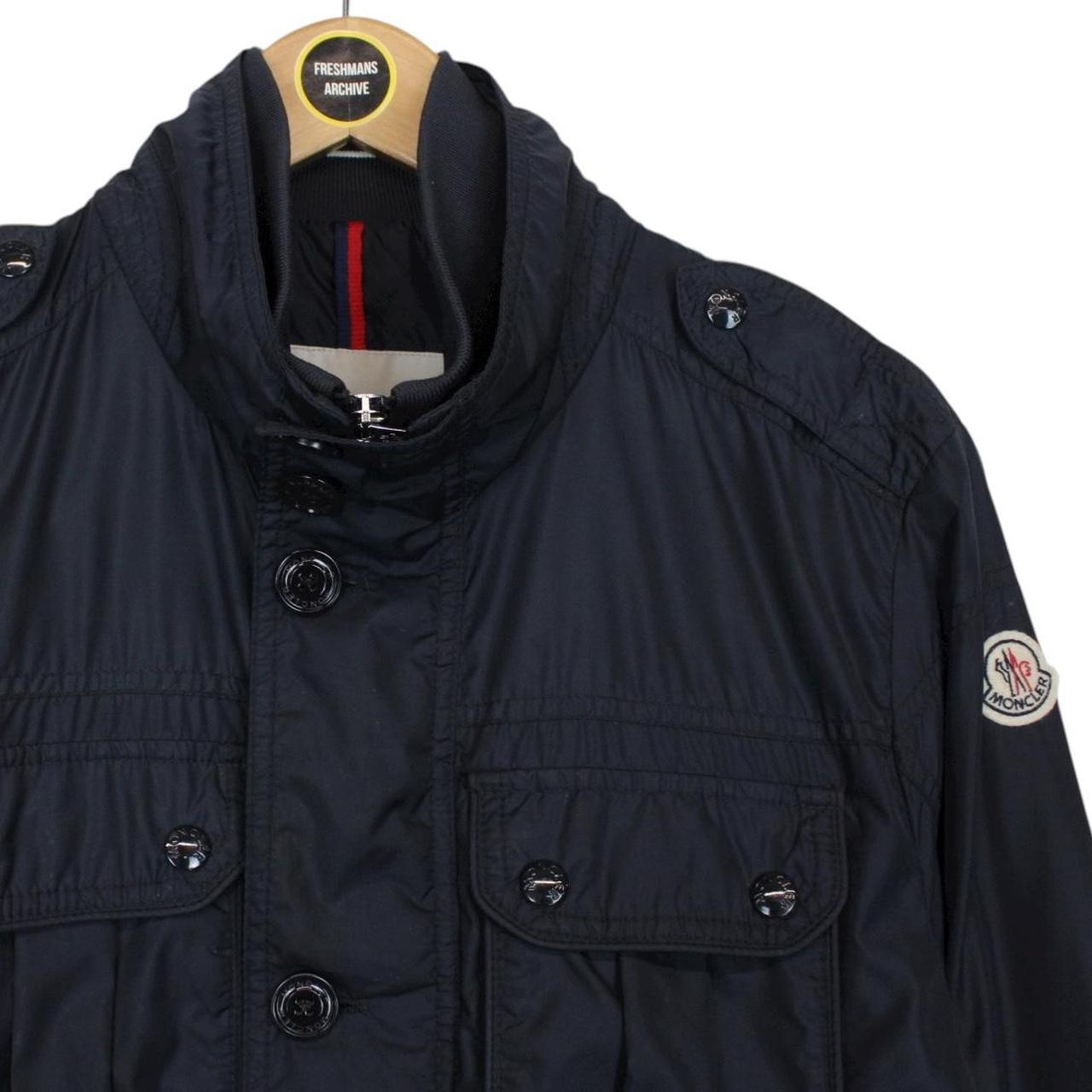Moncler Navy Blue Mate Full Zip Multi Pocket Jacket