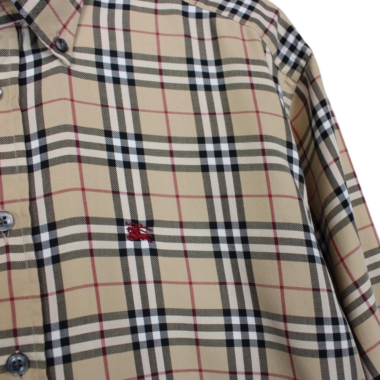 Vintage Burberry London Beige Nova Check Long Sleeve Shirt