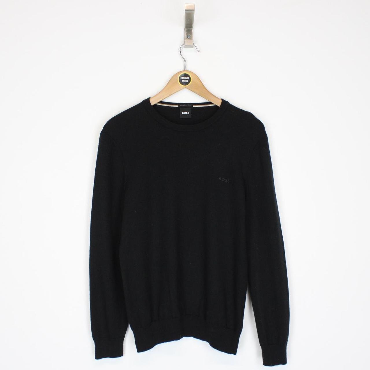 Hugo Boss Black Wool Knit Jumper