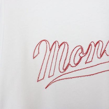 Moncler White Signature Logo Short Sleeve Cotton T-Shirt