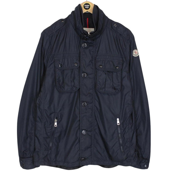 Moncler Navy Blue Mate Full Zip Multi Pocket Jacket