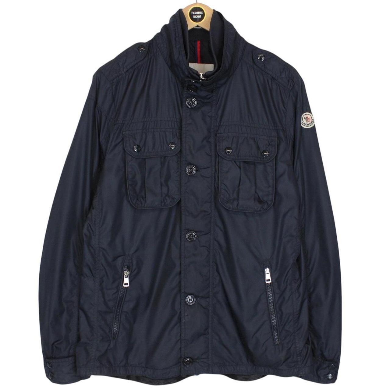 Moncler Navy Blue Mate Full Zip Multi Pocket Jacket