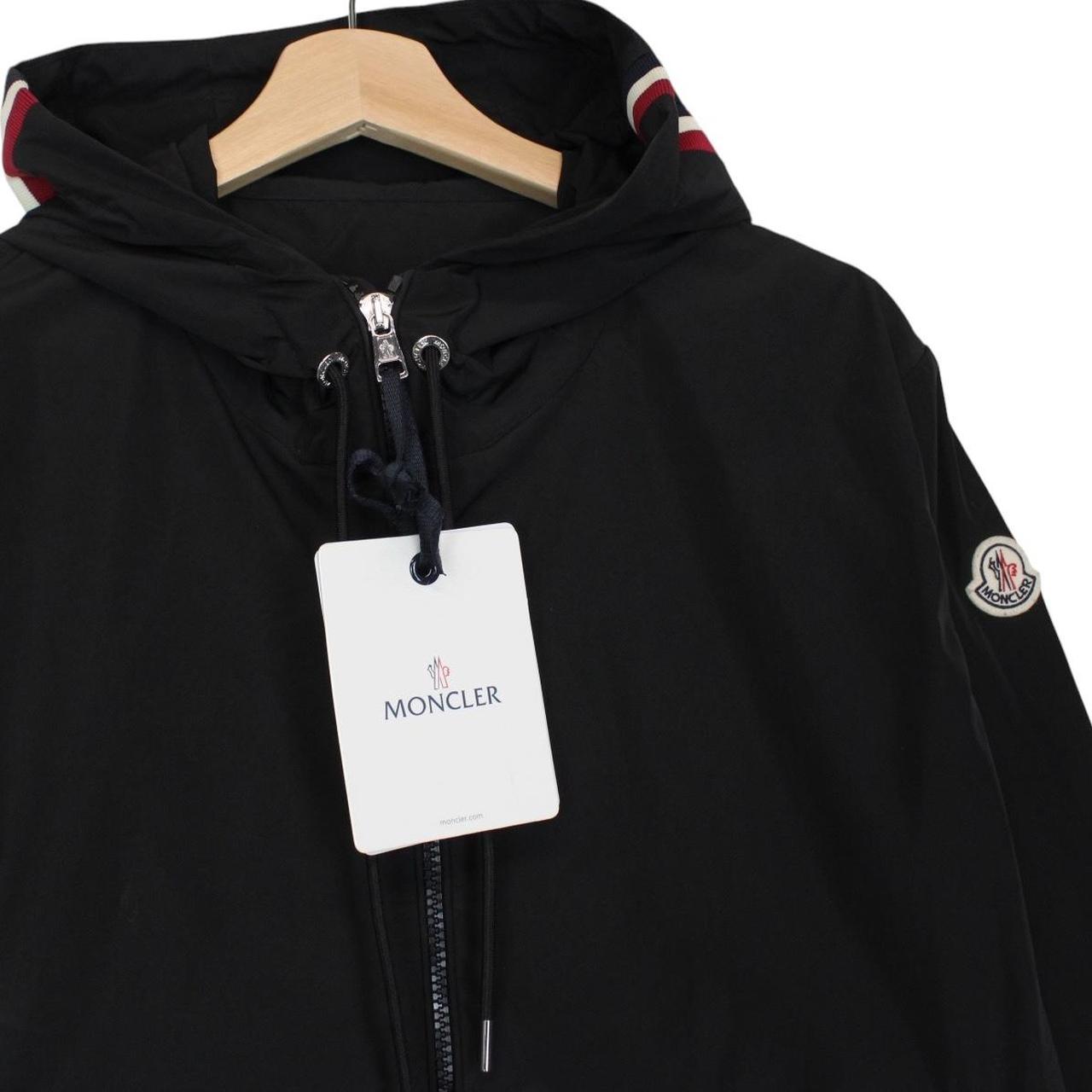 Moncler Grimpeurs Black Full Zip Nylon Windbreaker Jacket