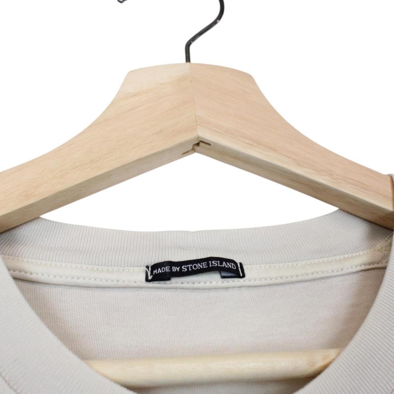 Vintage Stone Island Denims SS 2004 Beige Short Sleeve Cotton T-Shirt