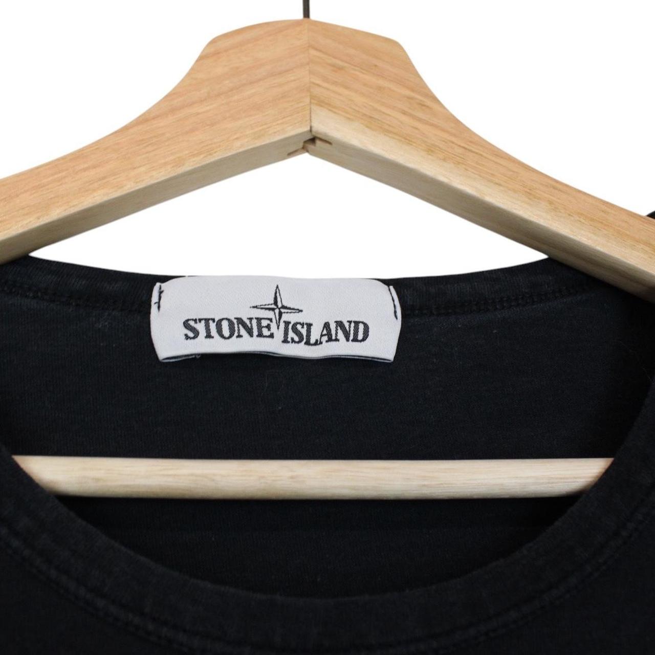 Stone Island SS 2018 Black Long Sleeve Compass T-Shirt