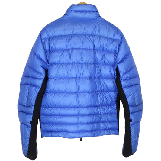Moncler Grenoble Canmore Blue and Black Full Zip Down Jacket