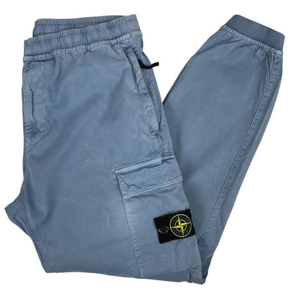 Stone Island AW 2022 Blue RE-T Fit Cargo Trousers