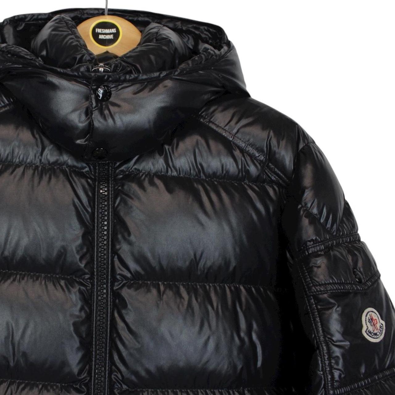 Moncler Maya Black Full Zip Hooded Down Puffer Jacket