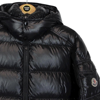Moncler Maya Black Full Zip Hooded Down Puffer Jacket