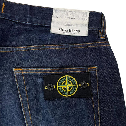 Stone Island SS 2017 Navy Blue RE-T Fit Denim Jeans