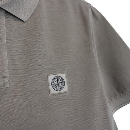 Stone Island SS 2016 Beige Short Sleeve Compass Cotton Polo Shirt