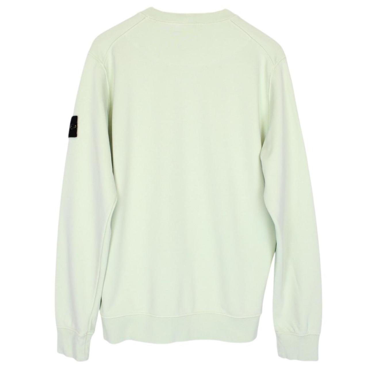 Stone Island SS 2021 Pale Green Cotton Sweatshirt Jumper