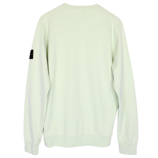 Stone Island SS 2021 Pale Green Cotton Sweatshirt Jumper
