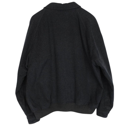 Vintage 90s Burberry Dark Grey Nova Check Lined Wool Harrington Jacket