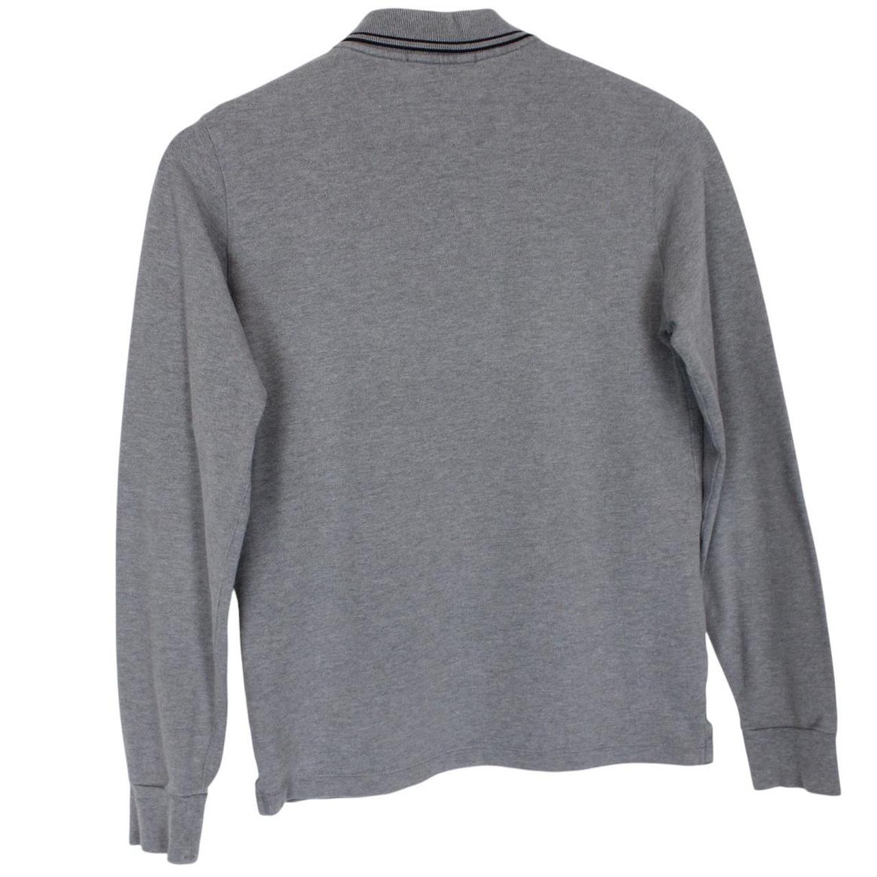 Stone Island Junior AW 2015 Grey Long Sleeve Compass Cotton Polo Shirt