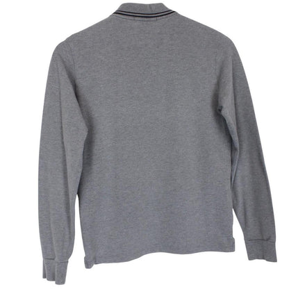 Stone Island Junior AW 2015 Grey Long Sleeve Compass Cotton Polo Shirt