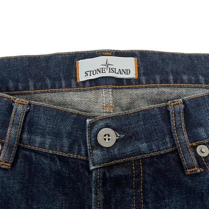 Stone Island AW 2018 Navy Blue Slim Fit Denim Jeans