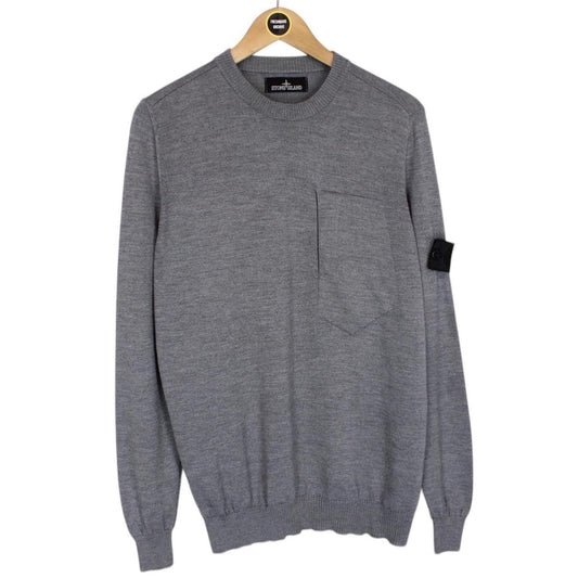 Stone Island Shadow Project Grey Wool Knit Jumper
