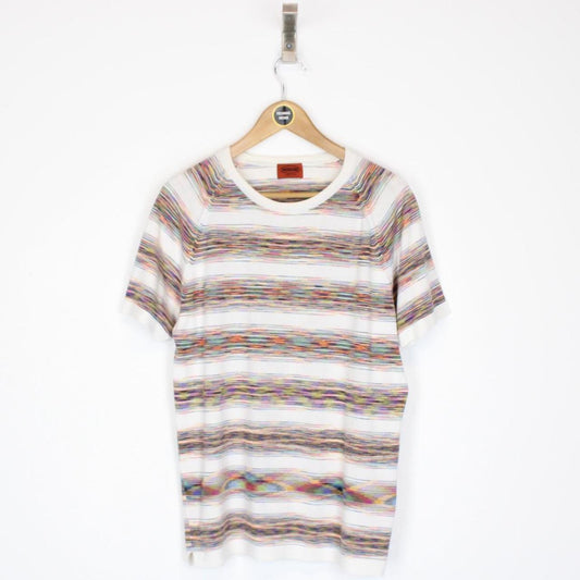 Missoni Multicoloured Striped Short Sleeve Cotton T-Shirt