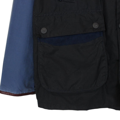 Adidas x Barbour Limited Edition Johbar Black and Blue Wax Jacket