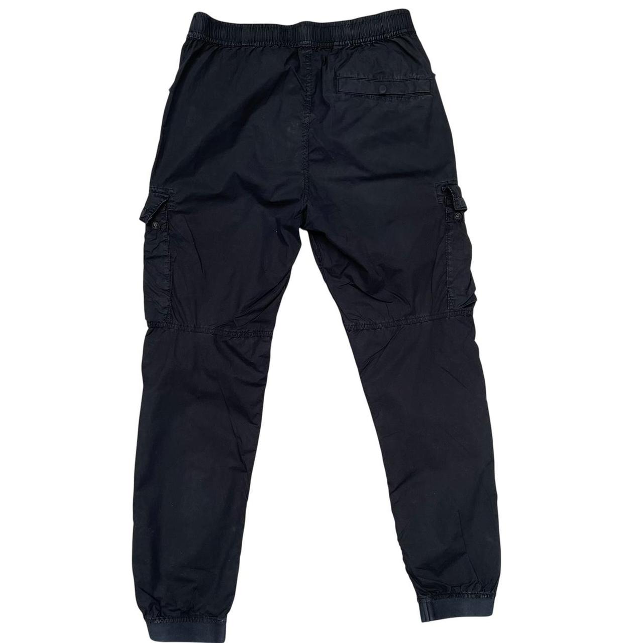 Stone Island SS 2022 Black RE-T Fit Cargo Trousers