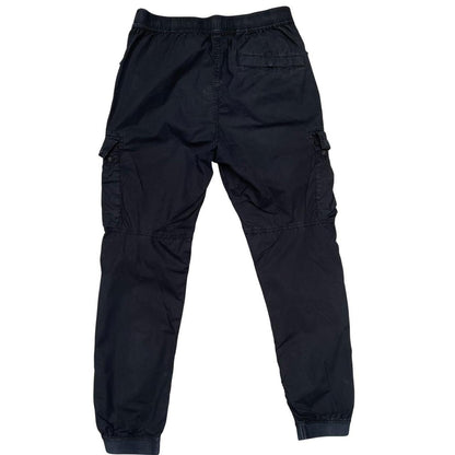 Stone Island SS 2022 Black RE-T Fit Cargo Trousers