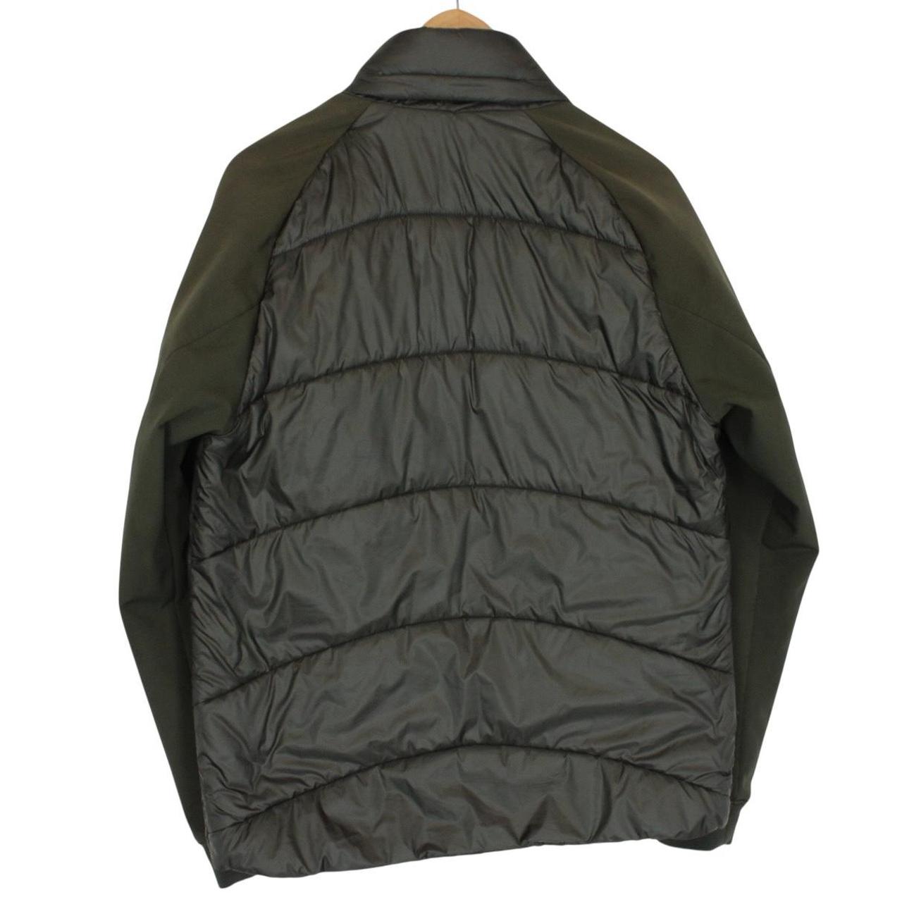 CP Company Khaki Green Full Zip Hybrid Down Soft Shell Lens Jacket