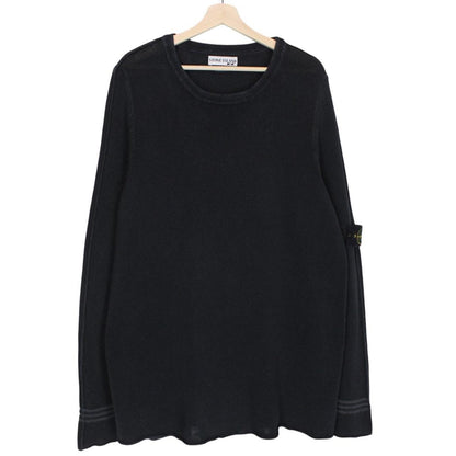 Vintage Stone Island Navy Blue Cotton Knit Jumper