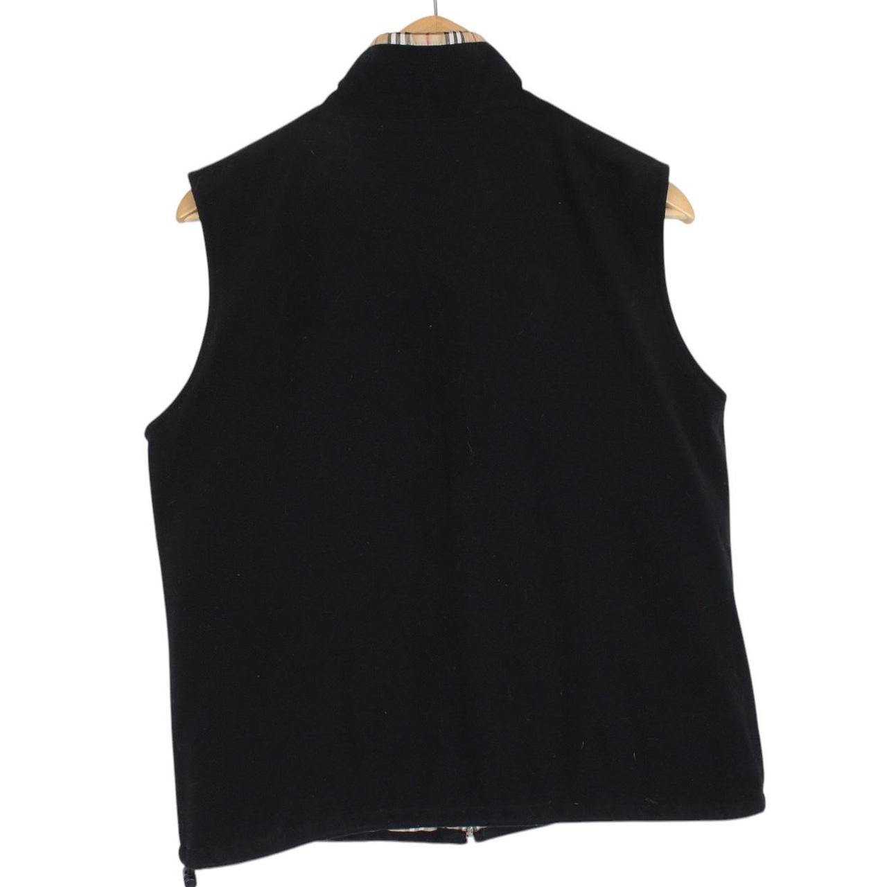 Burberry Golf Tan Brown and Black Reversible Vest Jacket