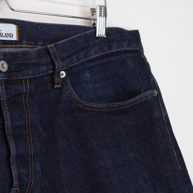 Stone Island AW 2017 Navy Blue Denim Shorts
