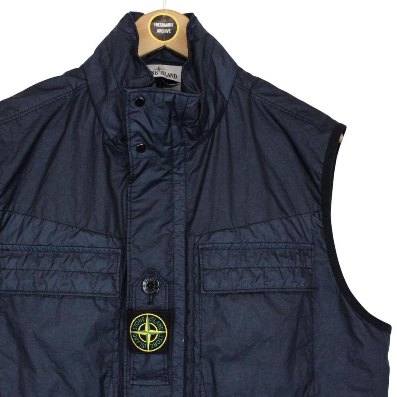 Stone Island SS 2022 Membrana 3L TC Navy Blue Vest Jacket