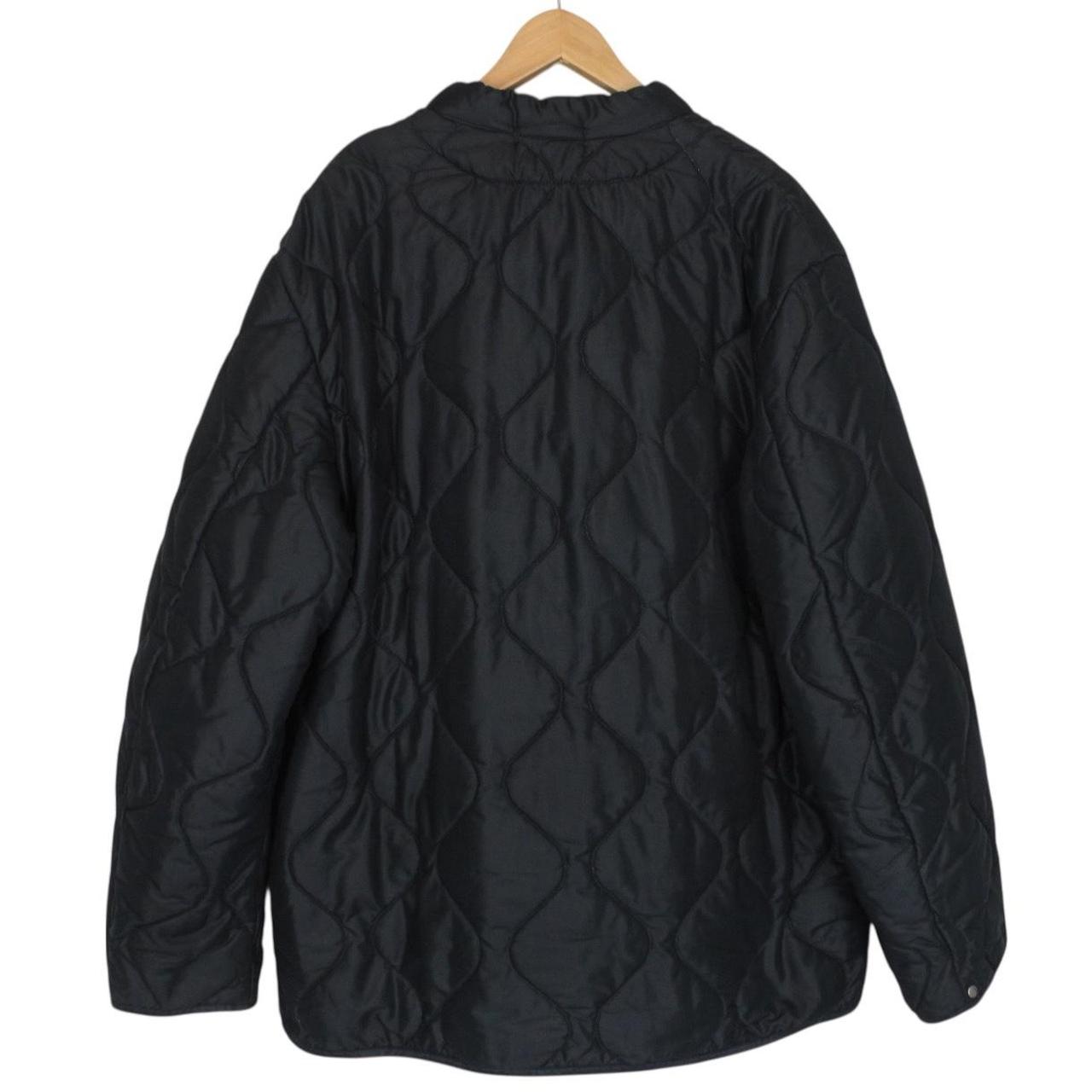 Vintage Stone Island AW 1999 Green Edge Badge Navy Blue Nylon Quilted Jacket