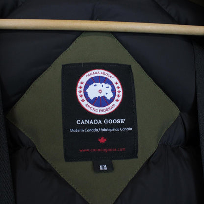 Canada Goose Green Chilliwack Bomber Down Jacket with Fur Trim