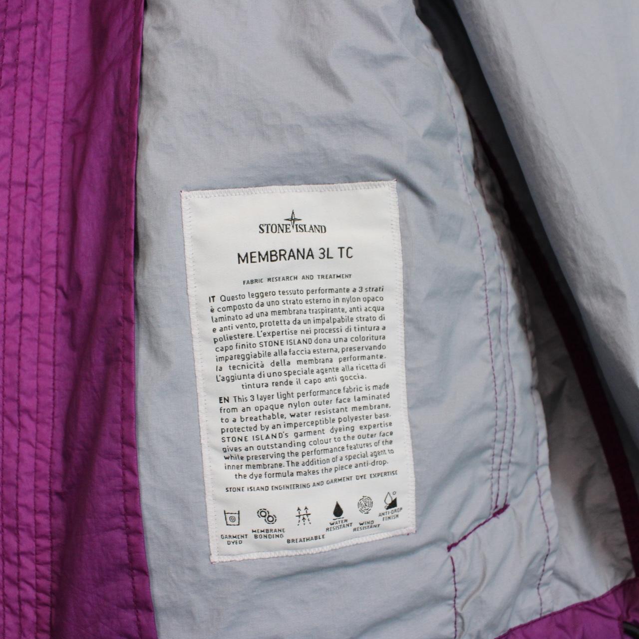Stone Island SS 2023 Purple Membrana 3L TC Full Zip Jacket