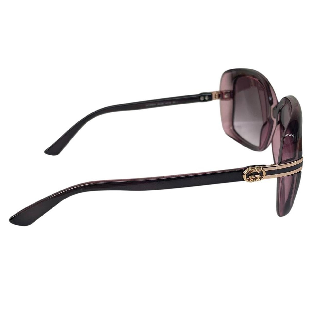 Gucci Brown and Pink GG 3188/S Rectangle Sunglasses