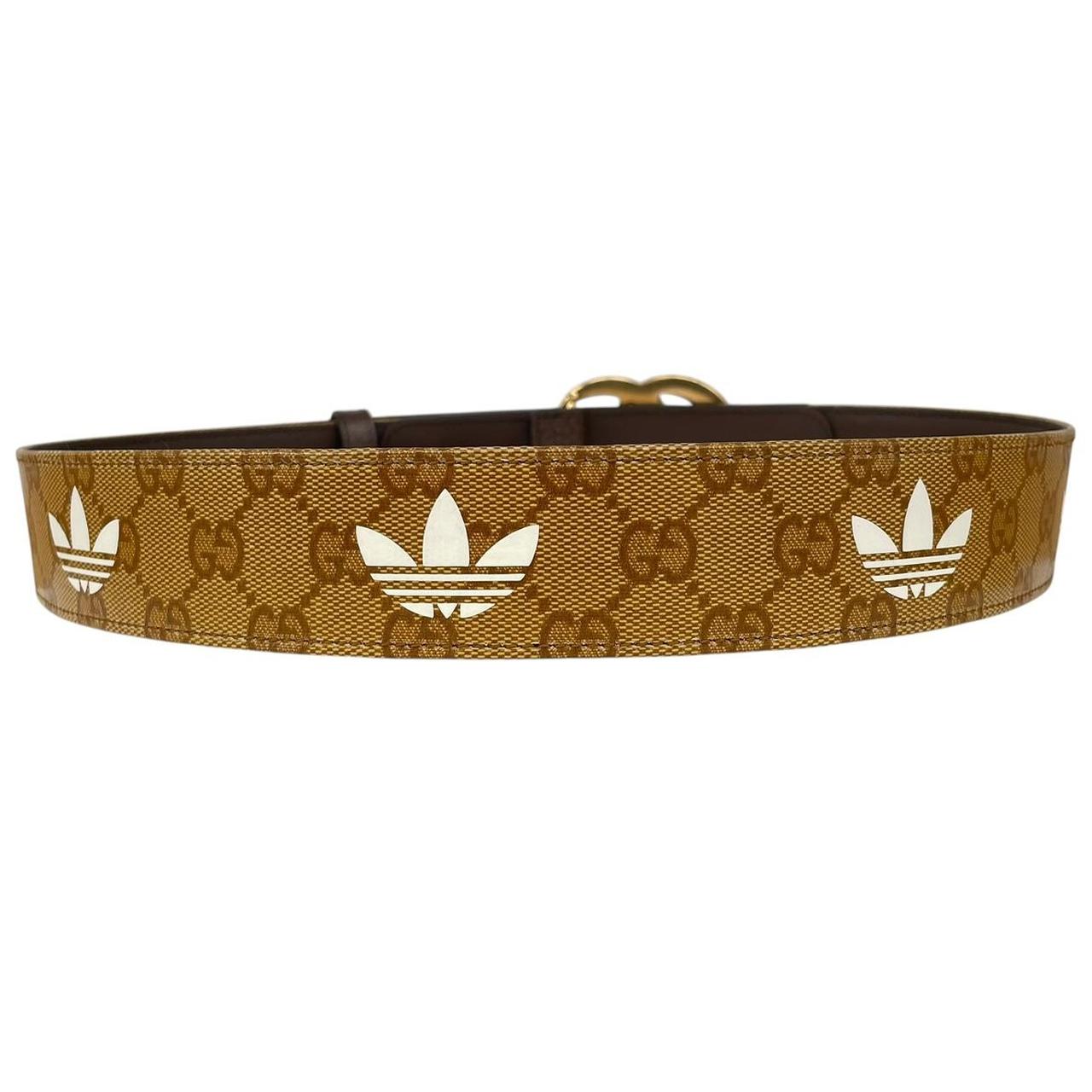Gucci x Adidas GG Marmont Supreme Leather Belt with GG Buckle