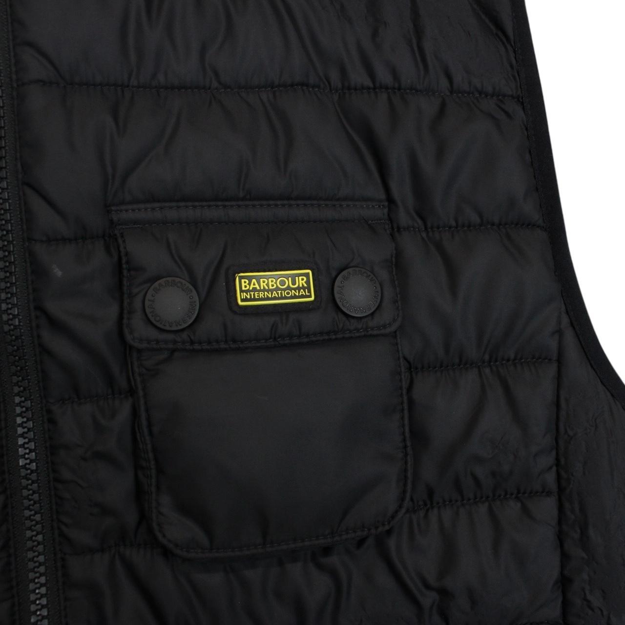 Barbour International Black Full Zip Ouston Gilet / Bodywarmer