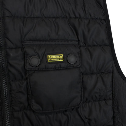 Barbour International Black Full Zip Ouston Gilet / Bodywarmer